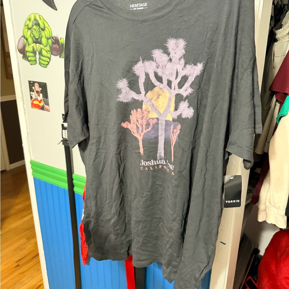 Torrid - OVERSIZED - See Listing -Gray Joshua Tree Graphic T-Shirt